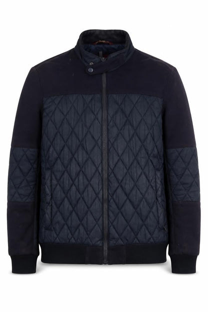 Zara Men's Black Quilted Jacket M Casual