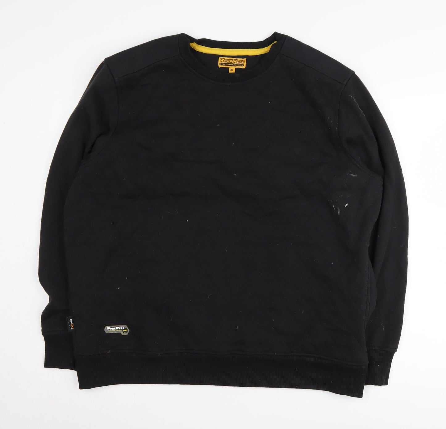 Workwear Men's Black XL Quilted Pullover Sweatshirt