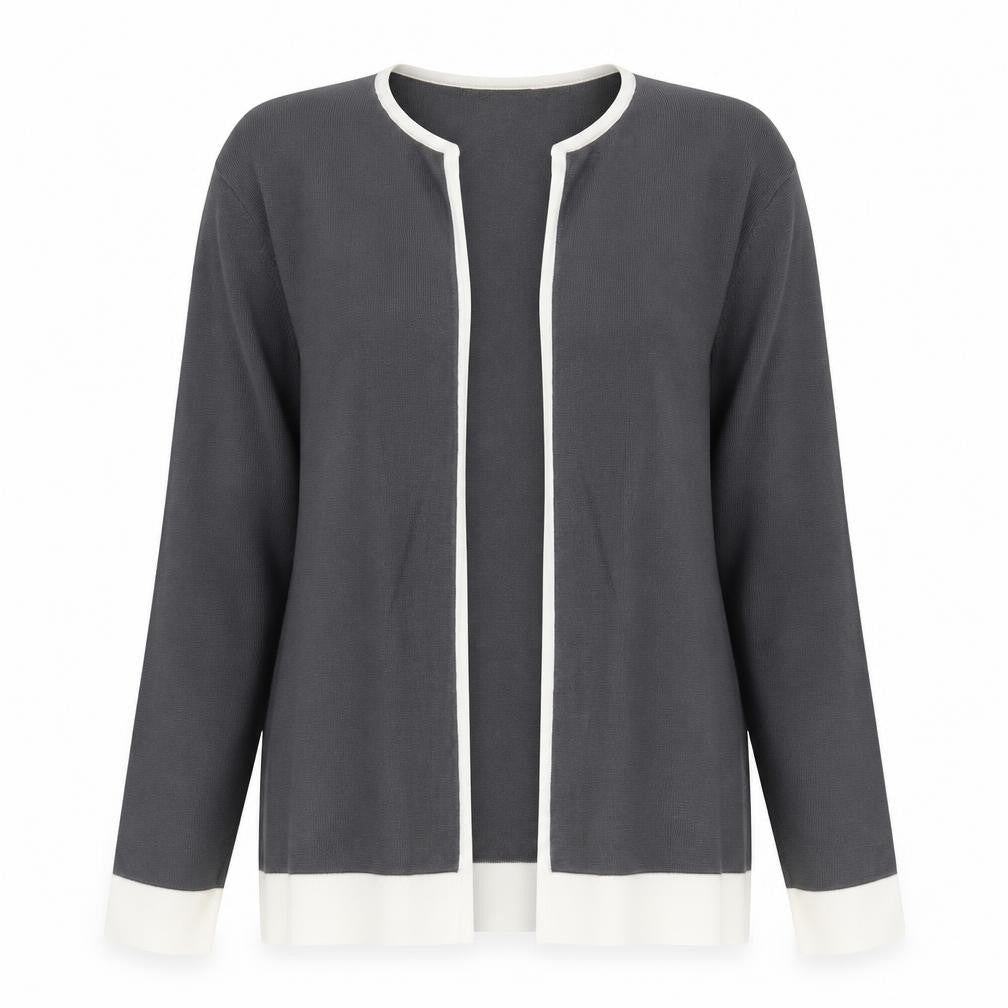 Eastex Women's Grey Cardigan Size 14 Regular Sleeve