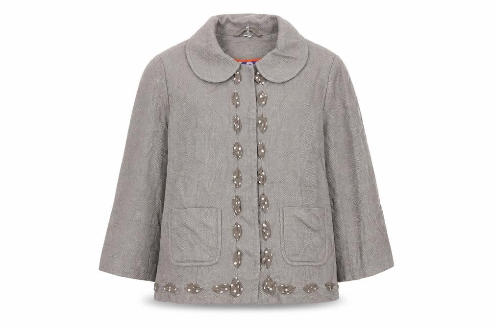 Boden Women's Brown Jacket UK 10 Casual Linen Blend