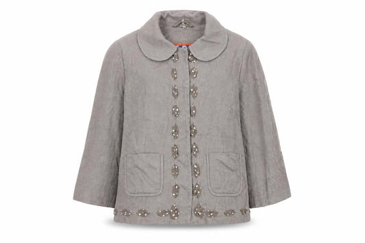 Boden Women's Brown Jacket UK 10 Casual Linen Blend
