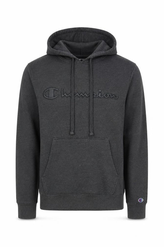 Champion Men's Grey Pullover Hoodie, Size S