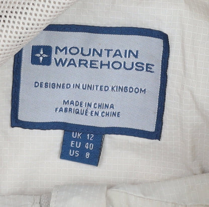 Mountain Warehouse Women's Beige Rain Jacket Size 12