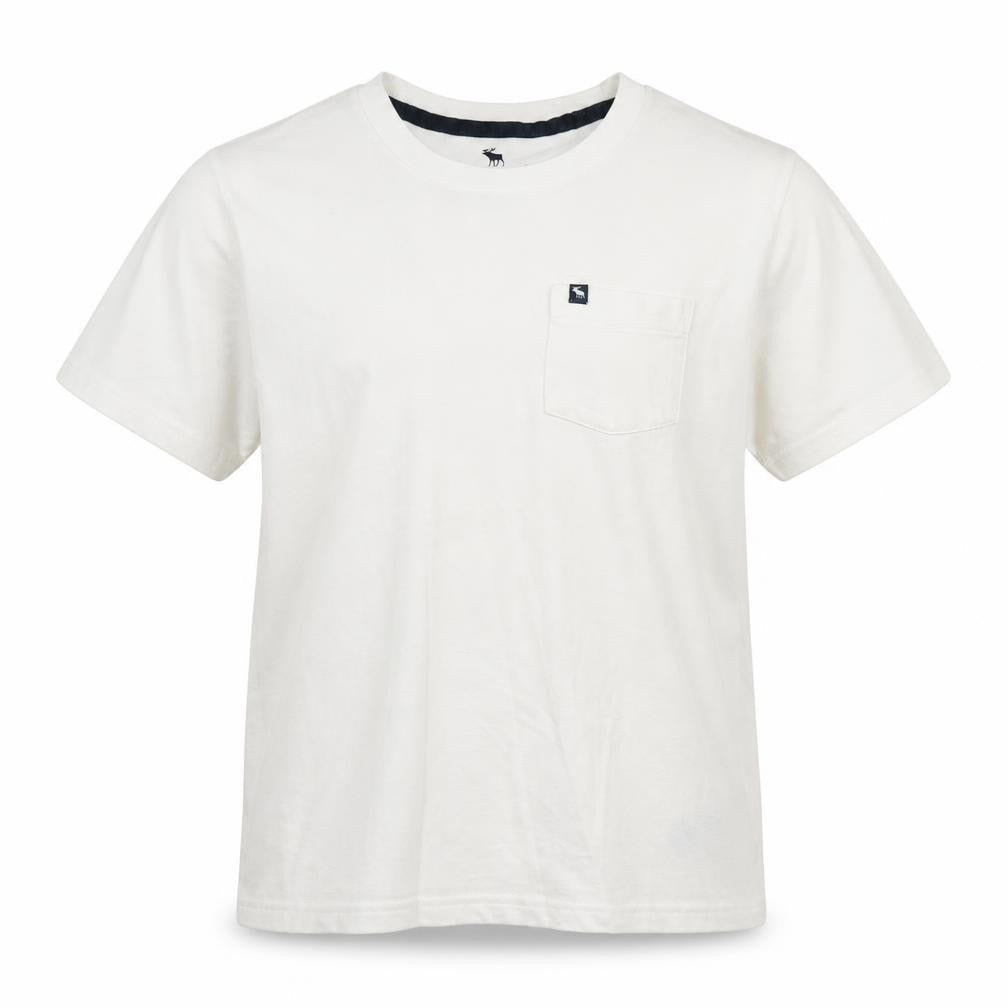 Abercrombie & Fitch Kids Boys White Basic T-Shirt Size 9-10 Years