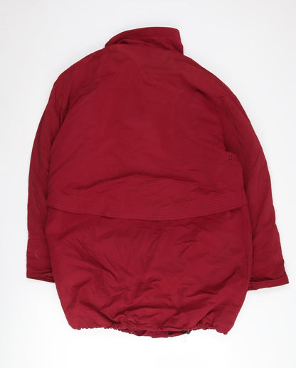 Klass Women's Red Puffer Jacket - Medium, Warm Casual Style