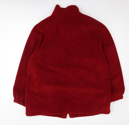 Forecaster Mens Sport Red Fleece Jacket - Size S