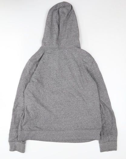 Gap Womens Grey Logo Pullover Hoodie, Size M