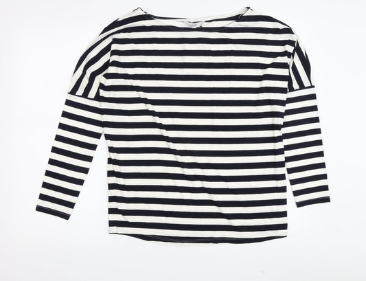 Next Women's Multicoloured Striped T-Shirt, Size 8, Casual Jersey