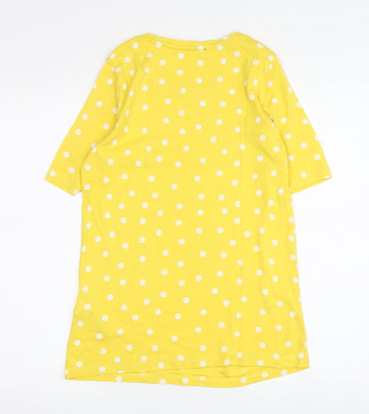 Marks & Spencer Women's Yellow Polka Dot T-Shirt