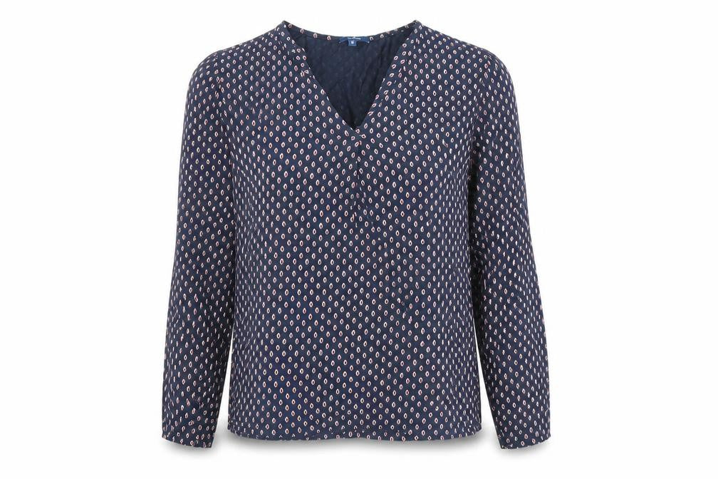 Tom Tailor Women's Multicoloured Geometric Blouse, Size S