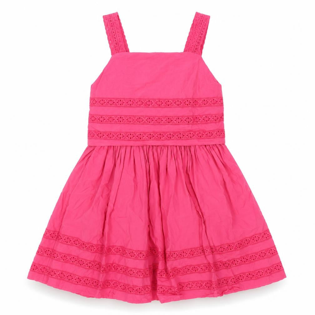 Marks & Spencer Girls Pink A-Line Knee Length Dress