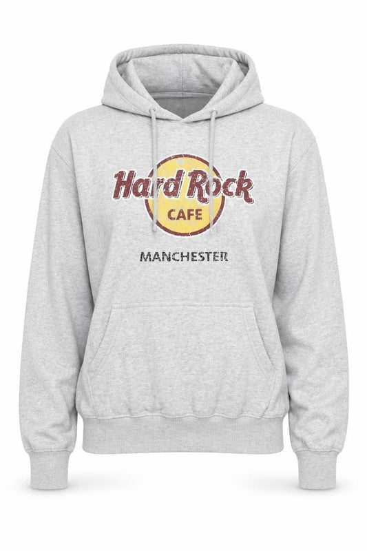 Hard Womens Rock Cafe Grey Pullover Hoodie, Small