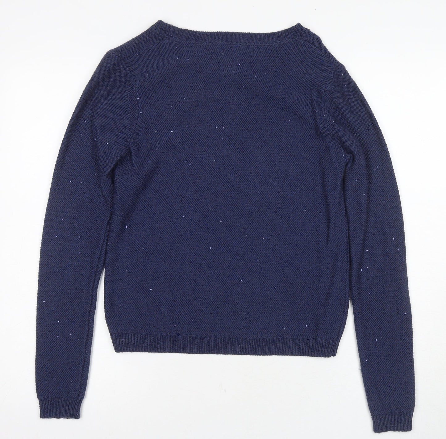 Laura Ashley Women's Blue Knit Pullover Jumper, Size 10