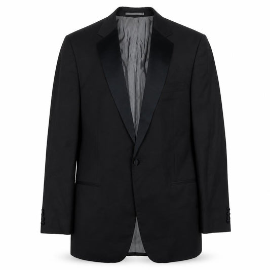 Pierre Cardin Men's Black Wool Tuxedo Blazer 42L
