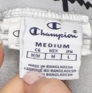 Champion Womens Grey Jogger Trousers M Cotton Elastane