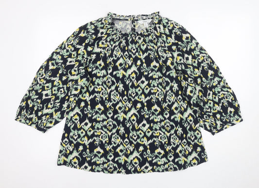 Marks and Spencer Women's Multicoloured Geometric Blouse