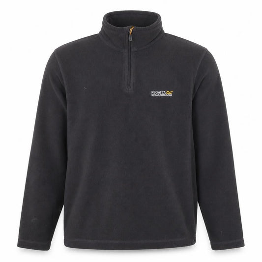 Regatta Men's Black 1/4 Zip Fleece Sweatshirt S