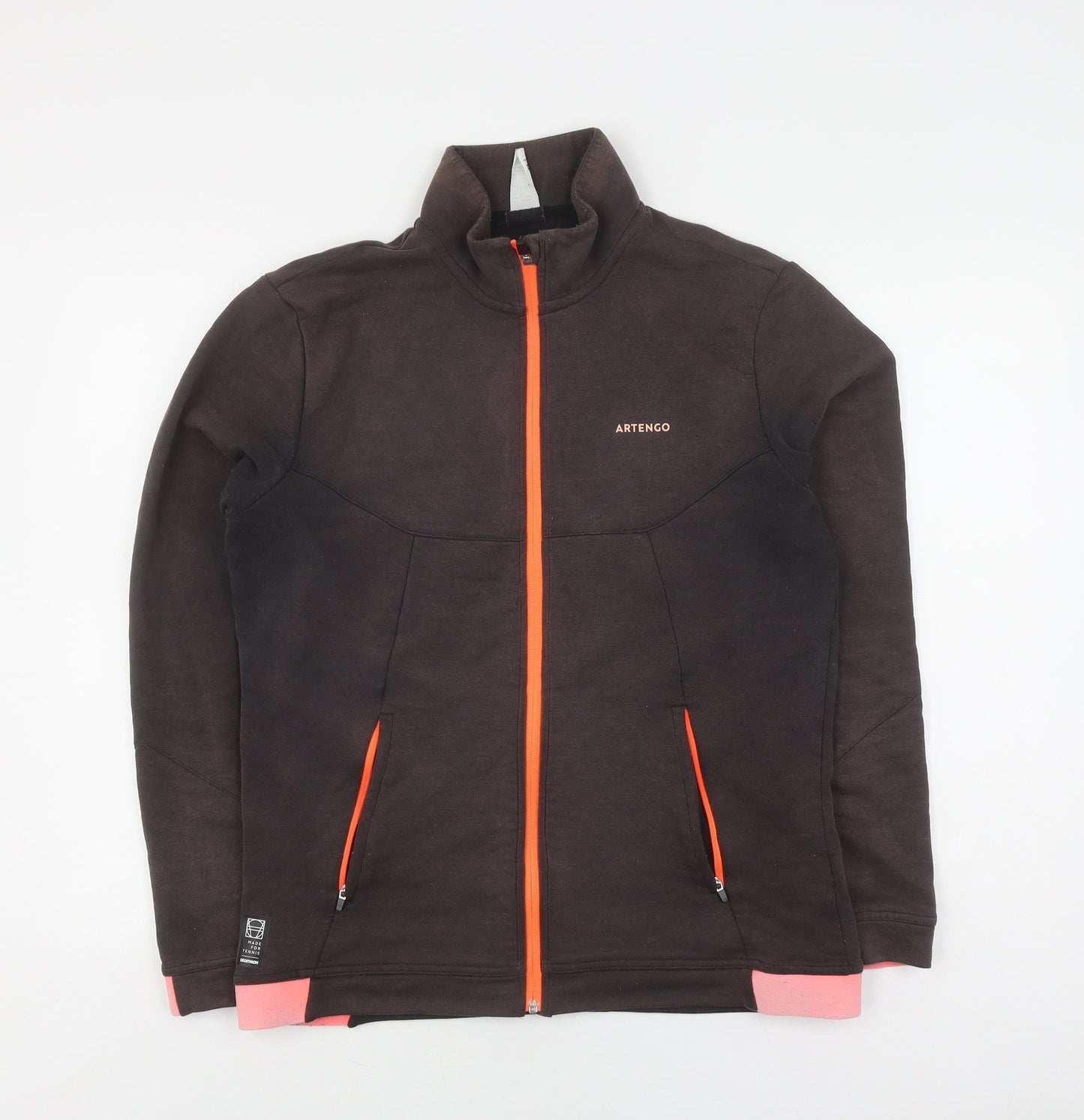Artengo Men's Black Track Jacket, Size M, Full Zip