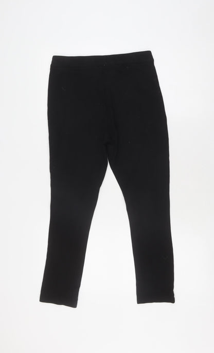 Back view of Kaliko Women's Black Cotton Blend Leggings, size 8