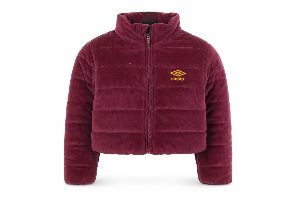 Umbro Girls Red Puffer Jacket 5-6 Years - Casual Autumn/Winter