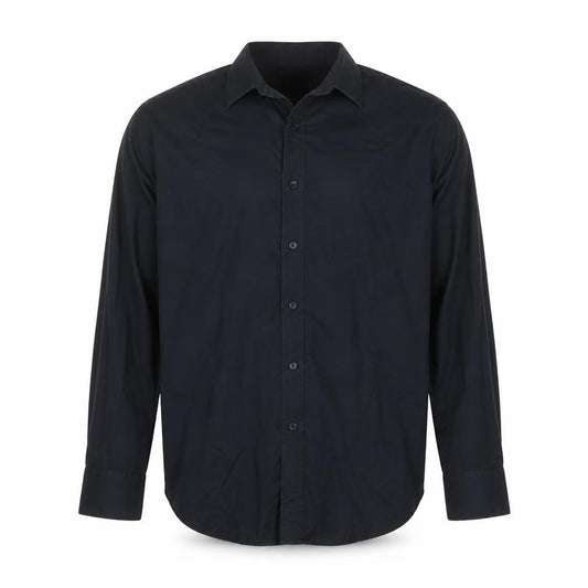 Trussardi Men's Black Long Sleeve Button-Up Shirt