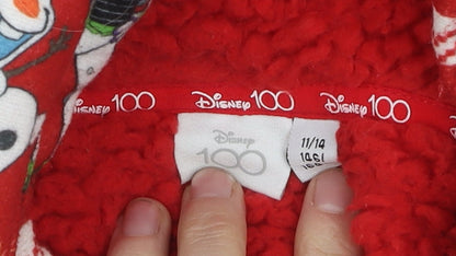 Preloved Disney Boys Hooded 100 Polyester Red Robe 11-12 Years - Detail