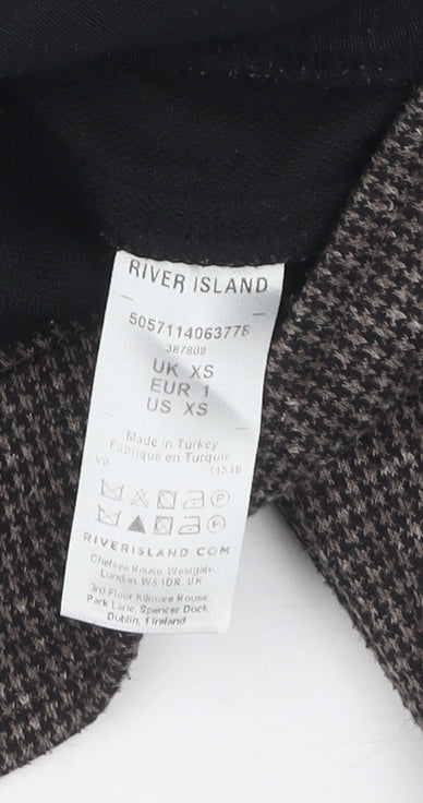 River Island Women's Brown Check Jacket XS Casual