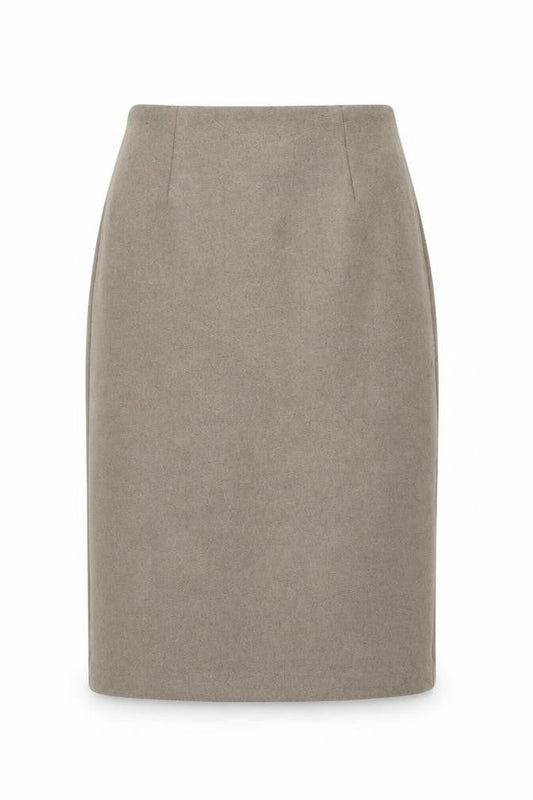 AGIT Women's Beige Wool Pencil Skirt XS