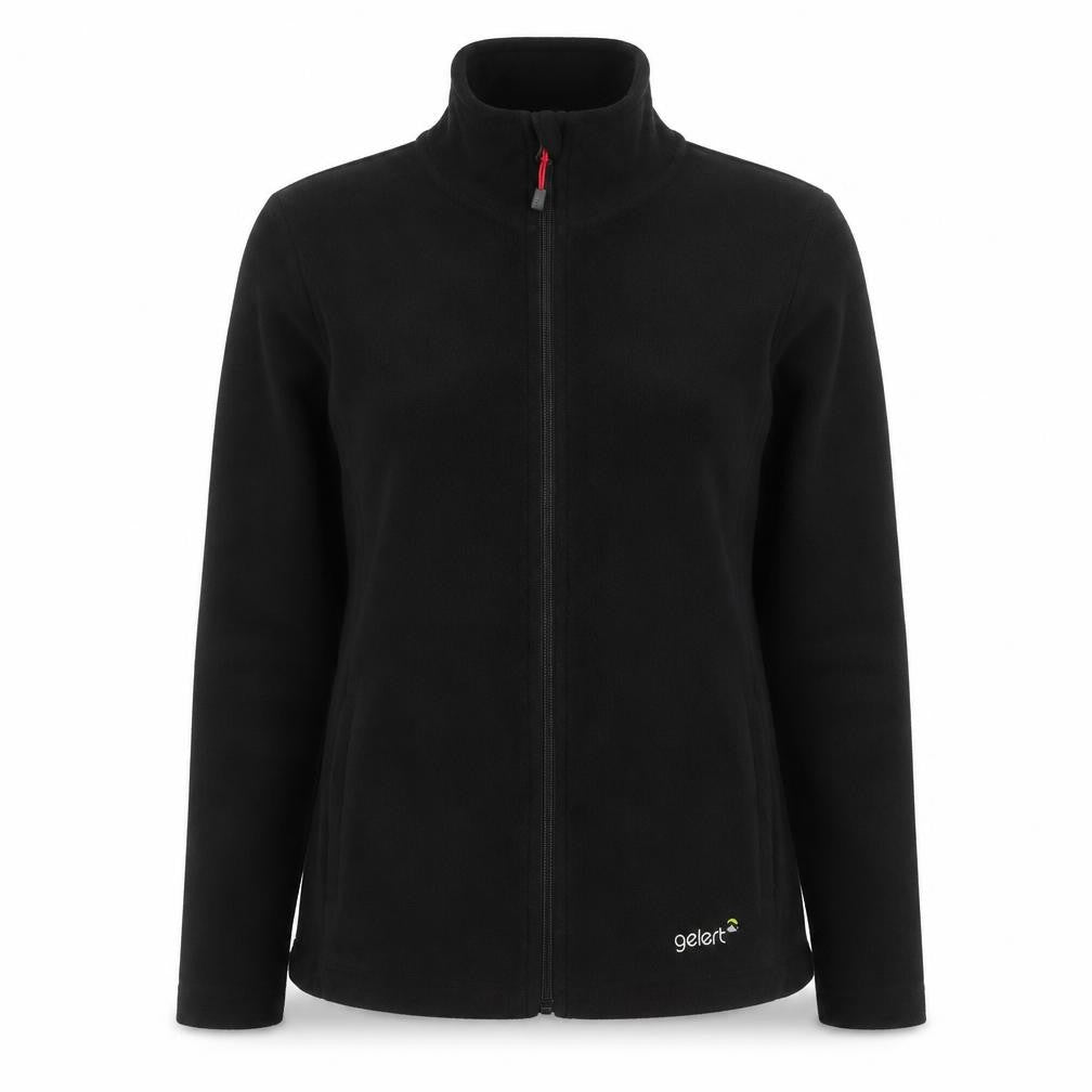 Gelert Women's Black Fleece Jacket Size 10 Full Zip