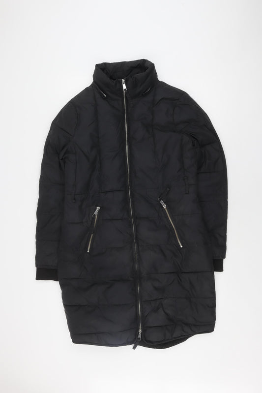 Whistles Women's Black Puffer Jacket S Casual Classic