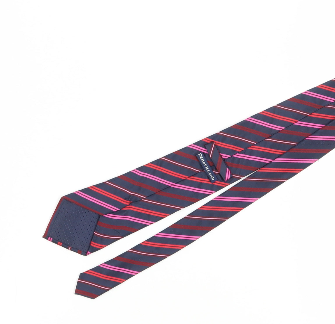 Dehavilland Men's Multicoloured Striped Silk Tie