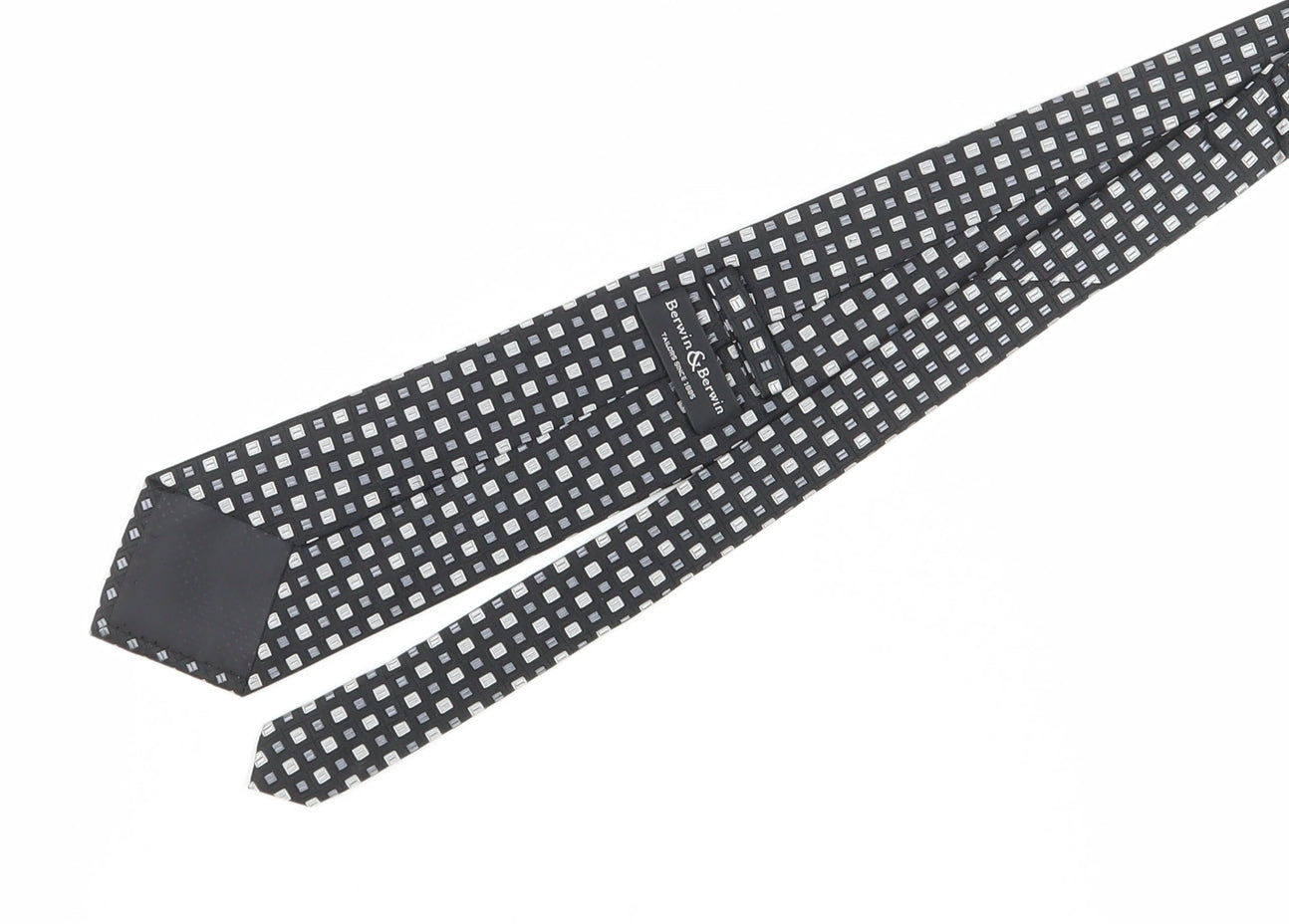 Berwin & Berwin Men's Black Silk Slim Tie