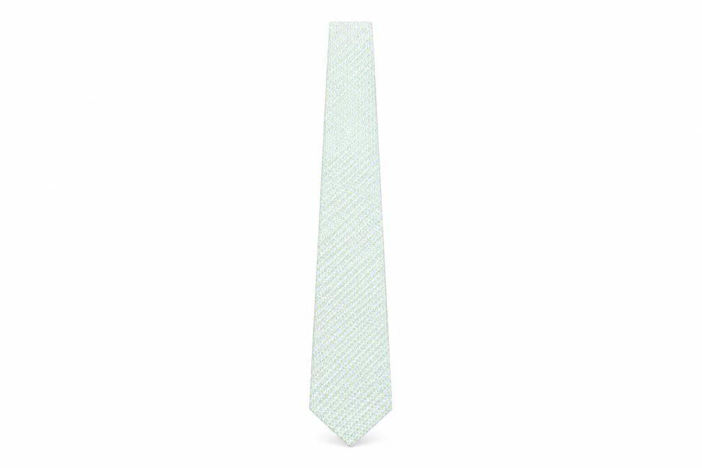 Berwin & Berwin Men's Green Geometric Silk Tie