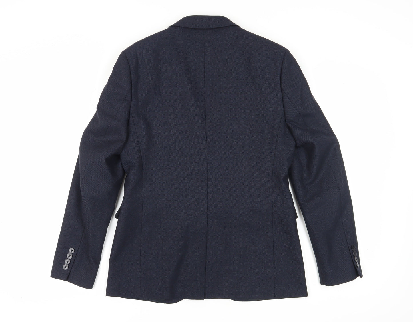 Jaeger Men's Blue Blazer, 38, Regular Fit, Formal Elegance
