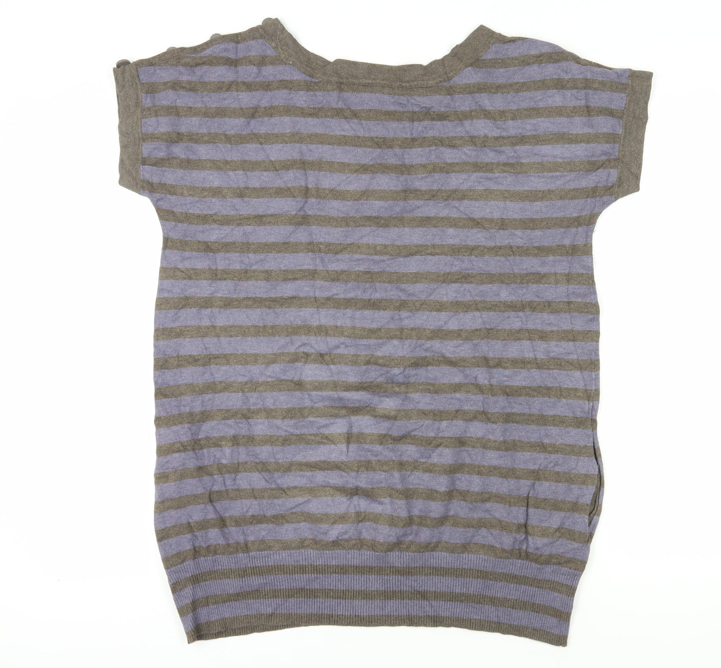 Jasper Conran Women's Multicoloured Striped T-Shirt Size 18