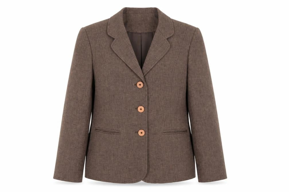 Eastex Women's Brown Suit Jacket, Size 10, Lined, Excellent