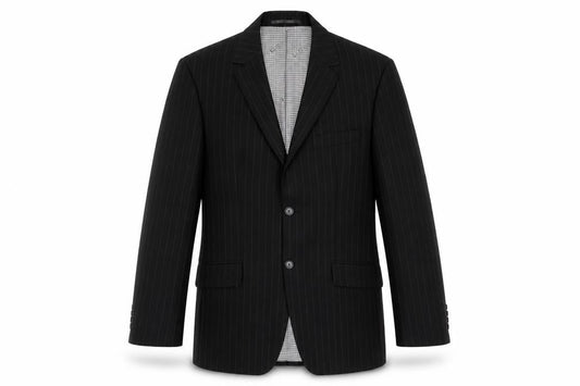 Ben Sherman Men's Black Single Breasted Wool Blend Blazer Jacket Size 38 Regular