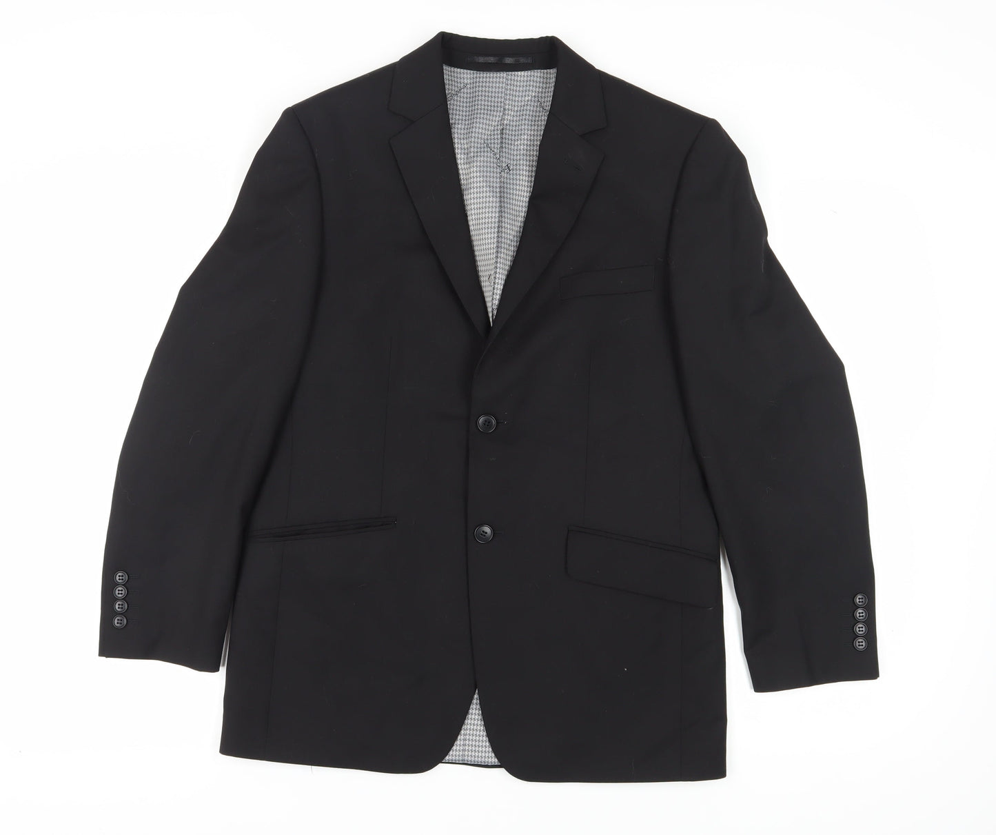 Ben Sherman Black Men's Blazer 38 Regular Fit.