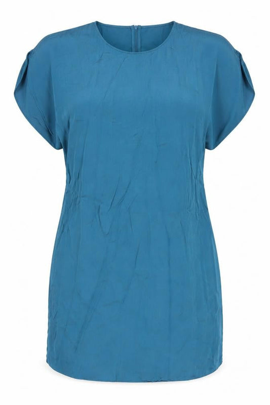 Jaeger Women's Blue Shift Dress, Size 18, Summer Style