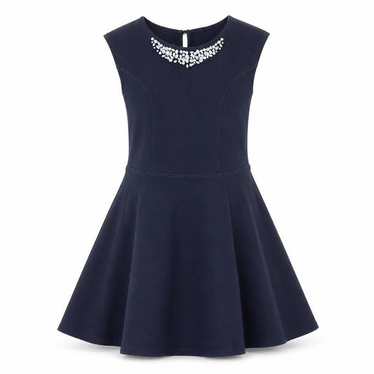 Abercrombie Kids Girls Blue Fit & Flare Dress Medium