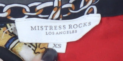 Mistress Rocks Women's XS Multicoloured Button-Up