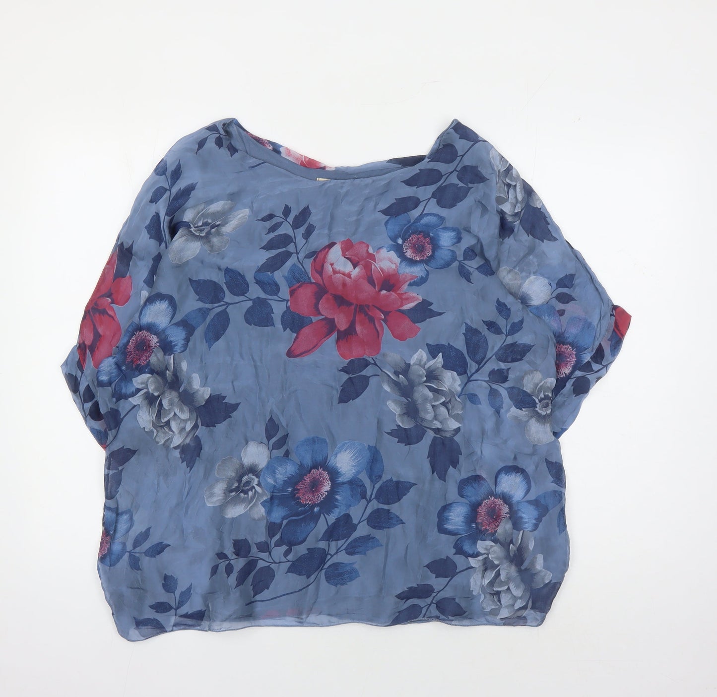 Giusy Women's Floral Tunic Blouse XL - Multicoloured