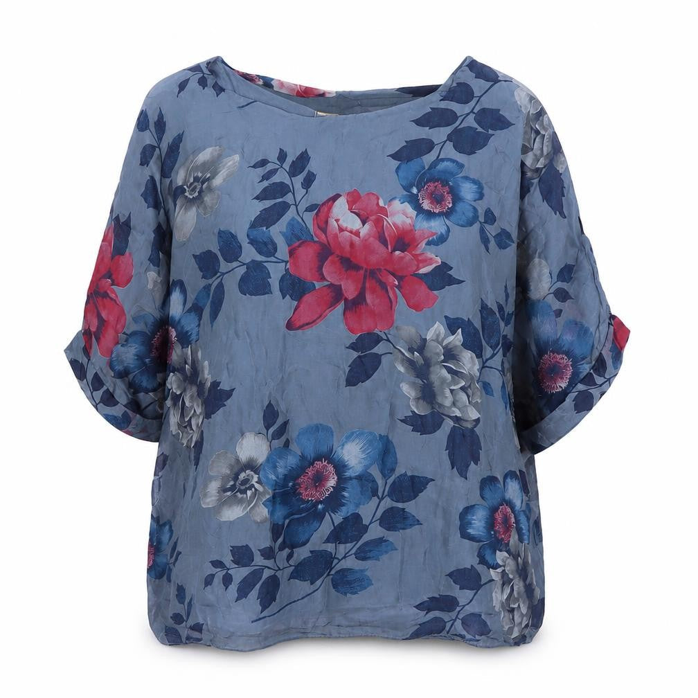 Giusy Women's Floral Tunic Blouse XL - Multicoloured