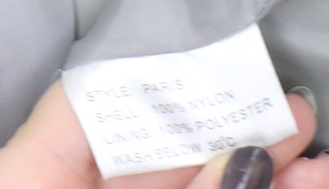 Arctic Storm Green Nylon Parka Jacket, Unisex M
