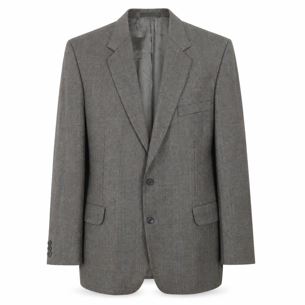 Dunn & Co Men's Grey Check Blazer 42 Wool