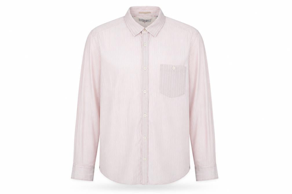 Ted Baker Men's Pink Striped Dress Shirt L