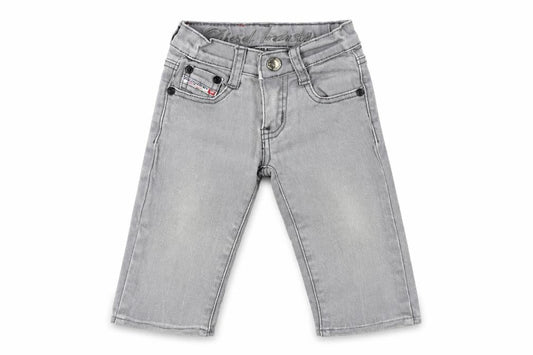 Diesel Girls Grey Jeans, Size 2 Years, Cotton, Casual