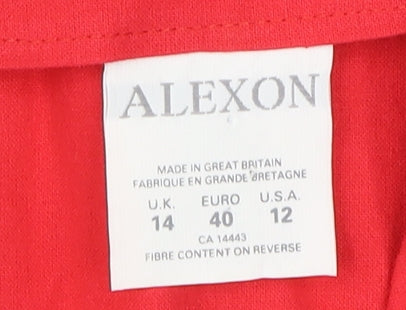 Alexon Women's Red Blazer 14 Button Jacket Casual