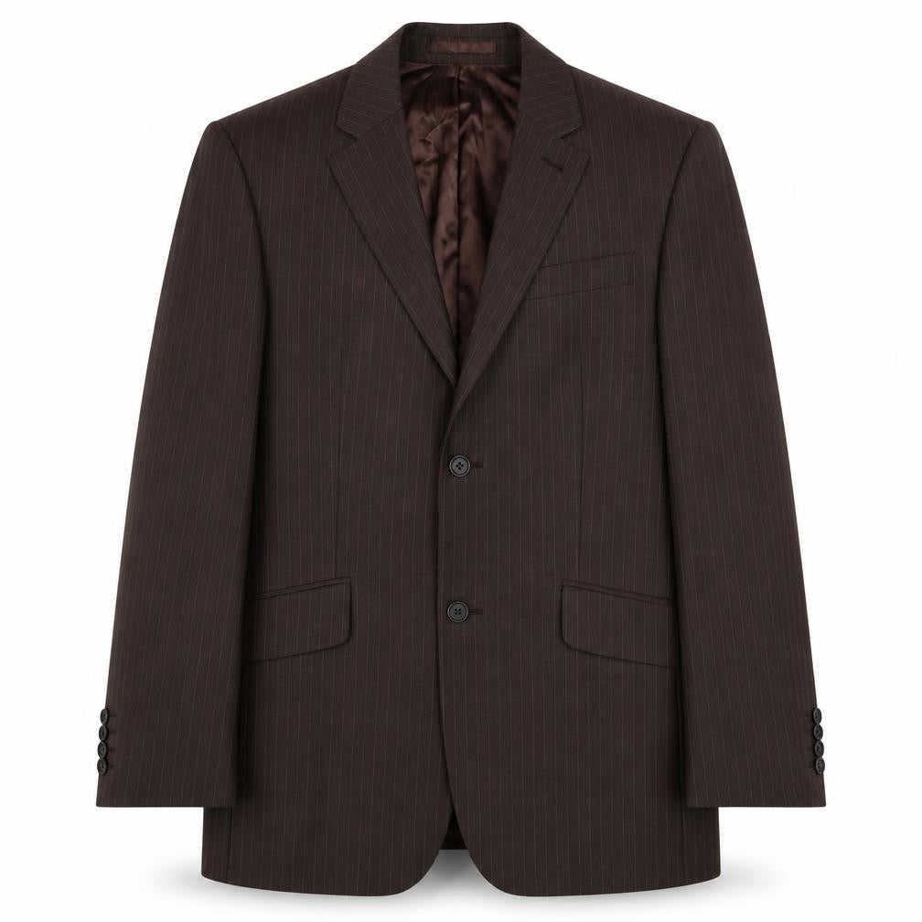 Jasper Conran Men's Brown 38R Striped Blazer Regular Fit