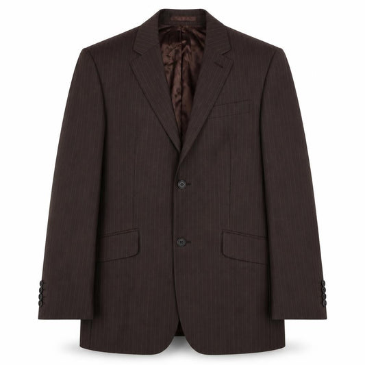 Jasper Conran Men's Brown 38R Striped Blazer Regular Fit